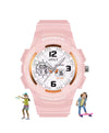 Spiky Eva6 Analog & Digital Sporty Watch - Pink