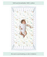 Abracadabra Sleepy Friends Cotton Flat Cot Sheets – Set of 2