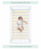 Abracadabra Sleepy Friends Cotton Flat Cot Sheets – Set of 2