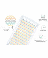 Abracadabra Sleepy Friends Cotton Flat Cot Sheets – Set of 2
