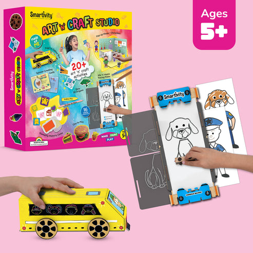 Smartivity Art 'n' Craft Studio 20+ Creative Activities Kit 5Y+