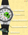 Spiky 3D Spaceship Cartoon Analog Light Watch 2–12Y – Black