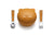 Melii Silicone Bowl with Lid & Utensils - Bear Brown