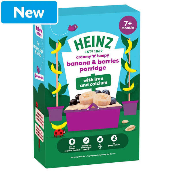 Heinz Banana And Berries Porridge Baby Food 6m+ 200g