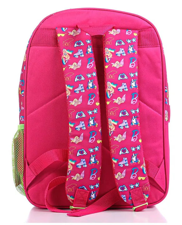 Striders School Bag for Kids Barbie 14" - Asorted Print