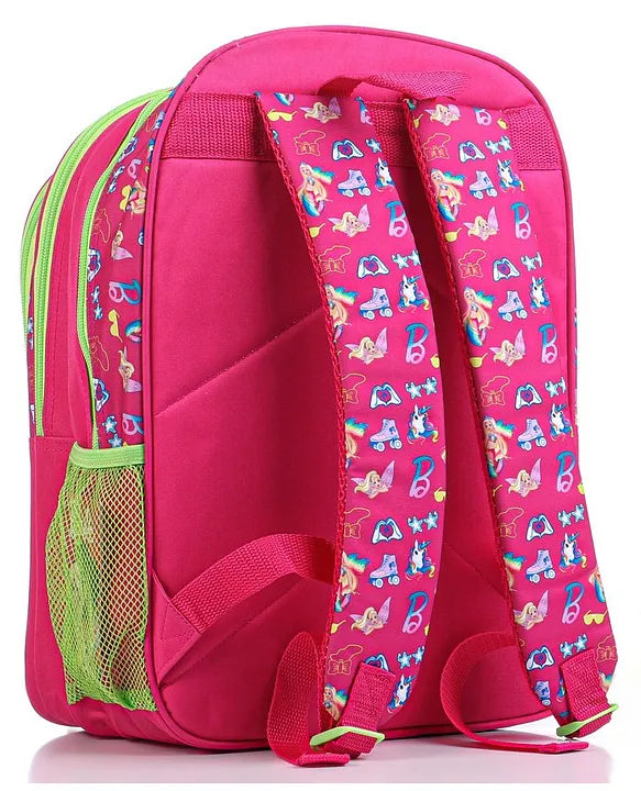 Striders School Bag for Kids Barbie 14" - Asorted Print