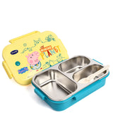 Youp Stainless Steel Silicone Rings Kids Lunch Box - Pegga Pig