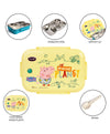 Youp Stainless Steel Silicone Rings Kids Lunch Box - Pegga Pig