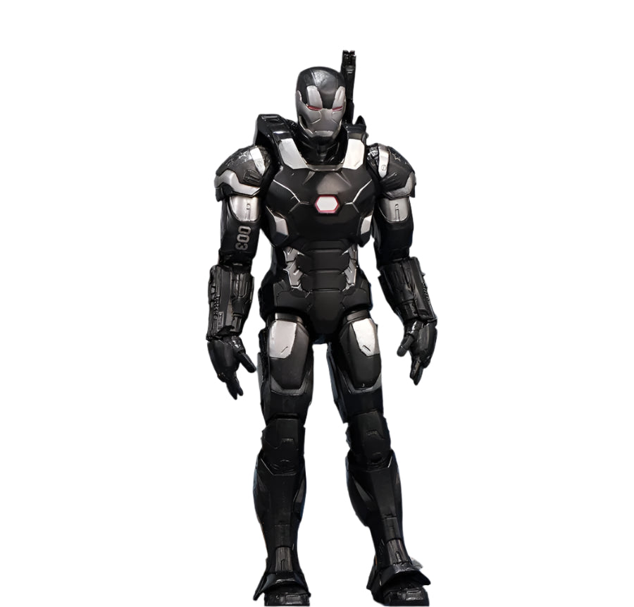 ZD Toys Marvel War Machine with Plastic Holder Collectible – Black Silver