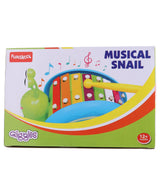 Giggles Pull Along Musical Toy Snail 12M+ – Multicolor