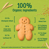 Organix Organic Gingerbread Men Biscuits Toddler Snacks – 12+ Months, 135g