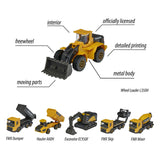Majorette Volvo Construction 3-Piece Set 7.5 cm Yellow & Black