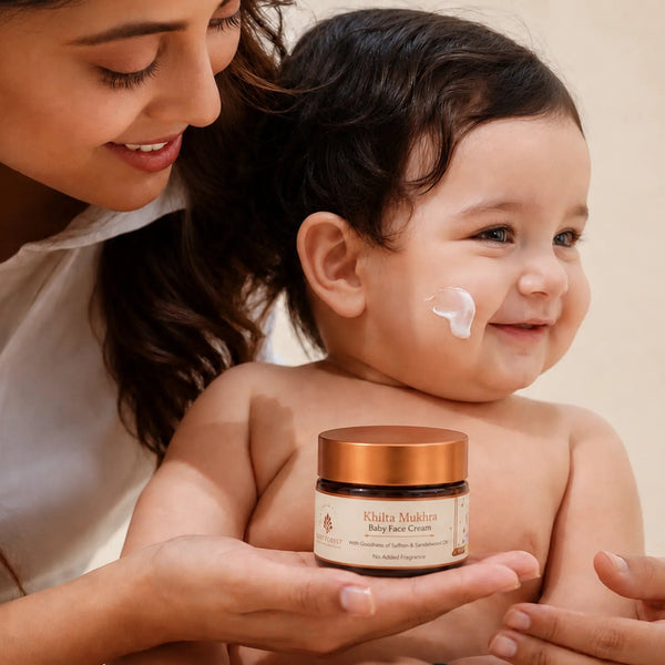Baby Forest Khilta Mukhra Baby Face Cream with Saffron & Shea Butter – 50 g
