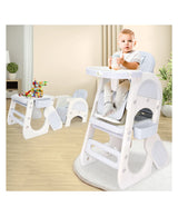 R for Rabbit Grow N Play 5-in-1 Convertible High Chair Standard Size White
