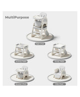 R for Rabbit Grow N Play 5-in-1 Convertible High Chair Standard Size White