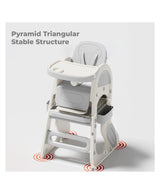 R for Rabbit Grow N Play 5-in-1 Convertible High Chair Standard Size White
