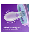 Philips Avent Ultra Air Soother 0–6 Months – Green & Purple | Pack of 2
