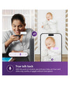 Avent Philips Baby Monitoring Camera, Monitor and Talk to your Baby Soothing Sounds Button and Temperature Sensor - Coral Cream