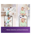 Avent Philips Baby Monitoring Camera, Monitor and Talk to your Baby Soothing Sounds Button and Temperature Sensor - Coral Cream