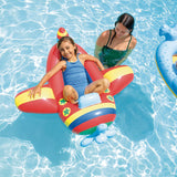 Intex Pool Cruisers Inflatable Ride-On Plane 47 x 45 Inches Red