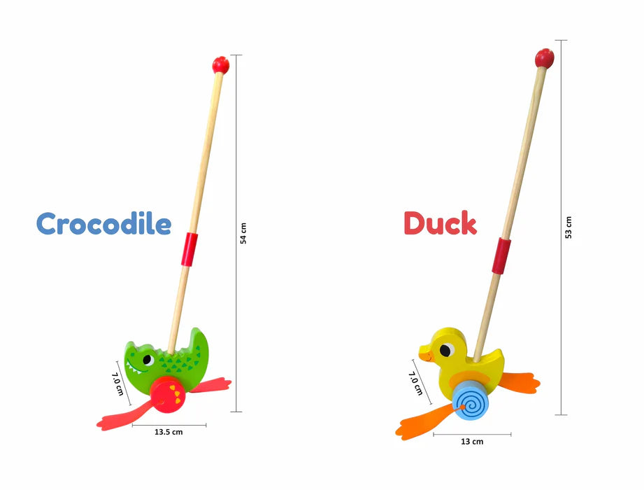 Open Ended Wooden Push Toy Associate