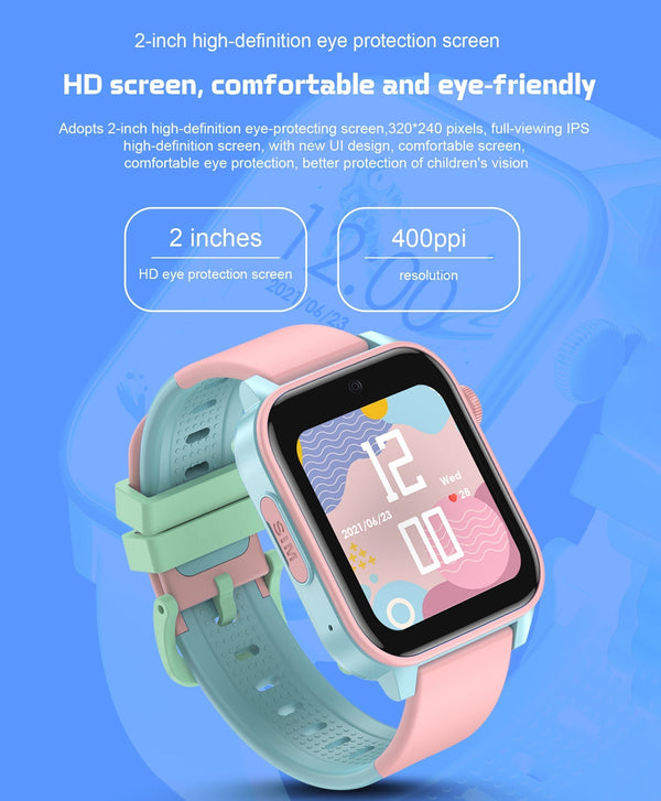 Spiky GNOME 4g Video & Voice Calling Smartwatch with - Pink