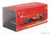 Bburago 1/43 Scale Model Ferrari SF24 16 Compatible with Charles Leclerc 2024 Race Formula
