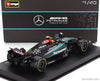 Bburago 1:43 F1 Mercedes AMG W15 2024 With Helmet Lewis Hamilton Race Car