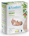 Pureborn Organic Baby Diapers 1 Up To 5KG 68PCS Daisy pattern