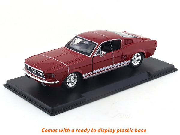Maisto 1:24 1967 Ford Mustang GT Red Diecast Alloy Scale Model Car