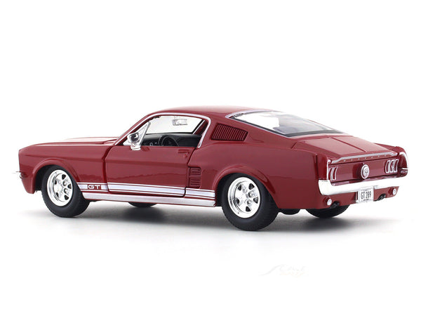 Maisto 1:24 1967 Ford Mustang GT Red Diecast Alloy Scale Model Car