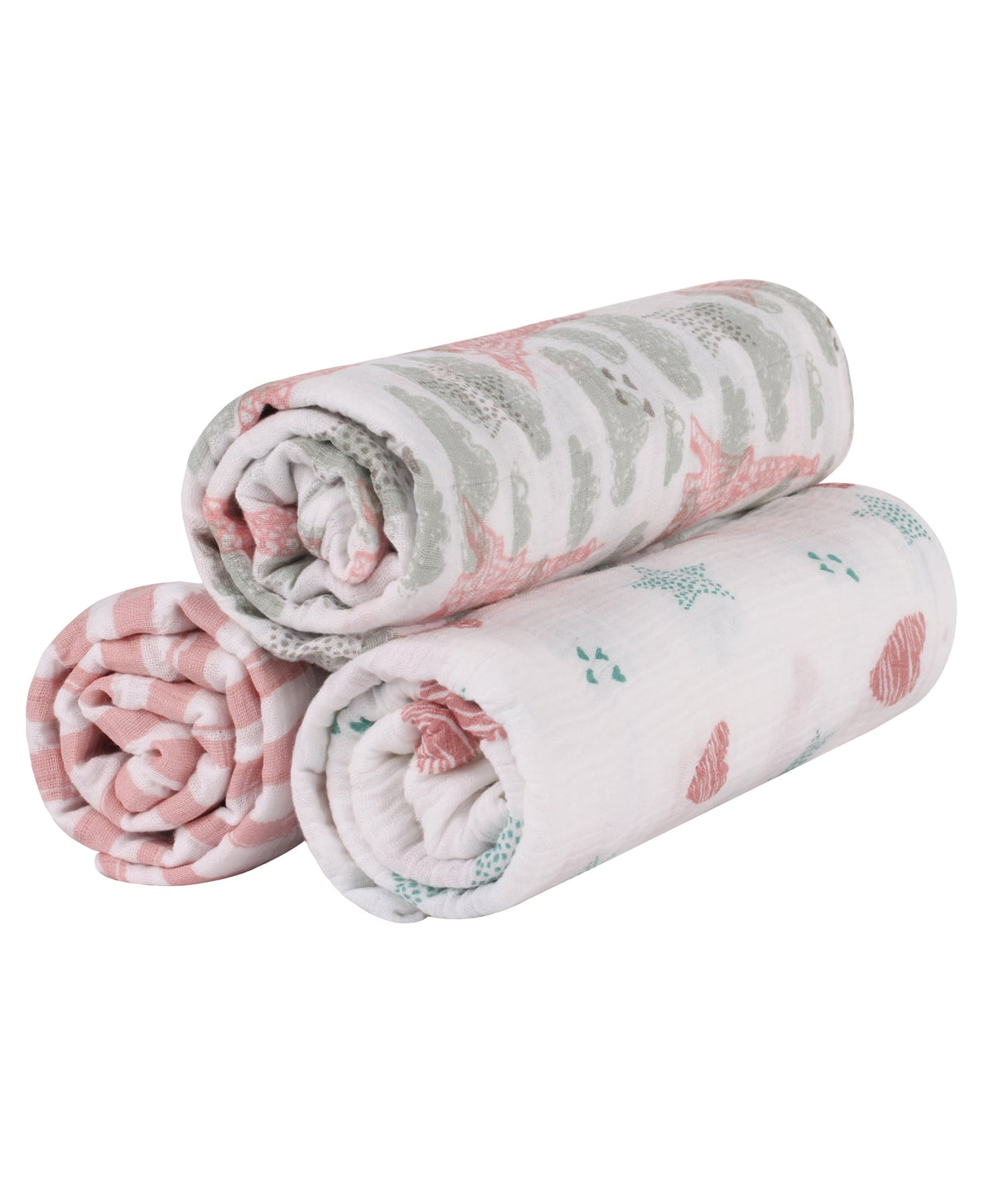 Abracadabra Cotton Muslin Swaddles Set of 3 – Eiffel Tower