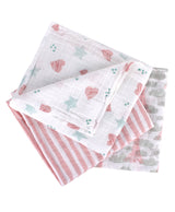 Abracadabra Cotton Muslin Swaddles Set of 3 – Eiffel Tower