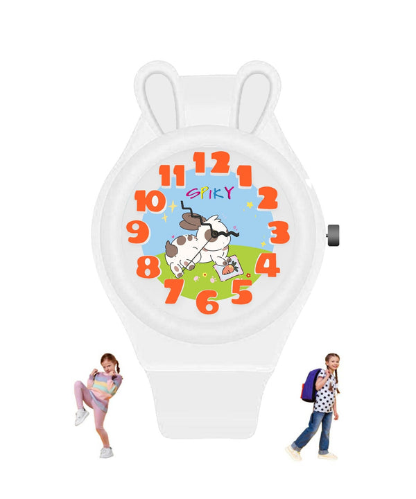Spiky EVA35 Fun & Cute Design Analog Kids Watch 3–14Y White
