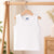 Hopop Round Neck Sleeveless Cotton Vest - White