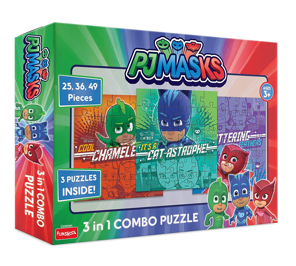 Funskool PJ Masks 3-in-1 Combo Puzzle | 3+ Years