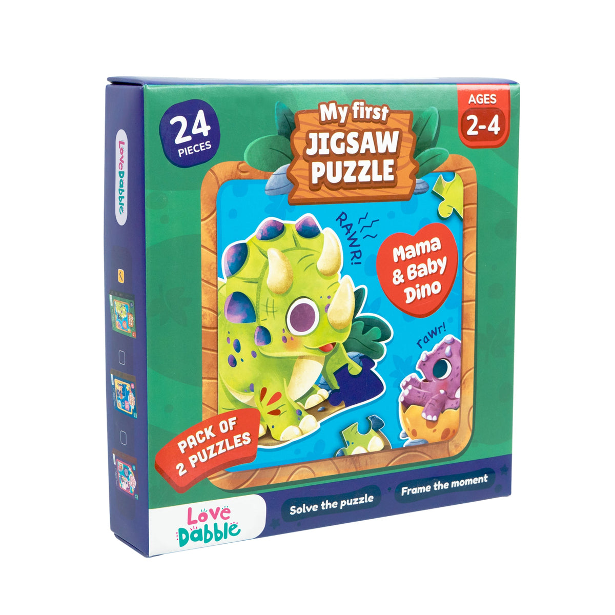Dabble Dinosaurs My First Jigsaw Puzzle Mama & Baby Dino