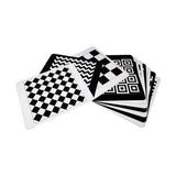 Brainsmith Patterns Newborn High Contrast Flash Cards Set of 10 Cards 26 × 22 cm Black & White