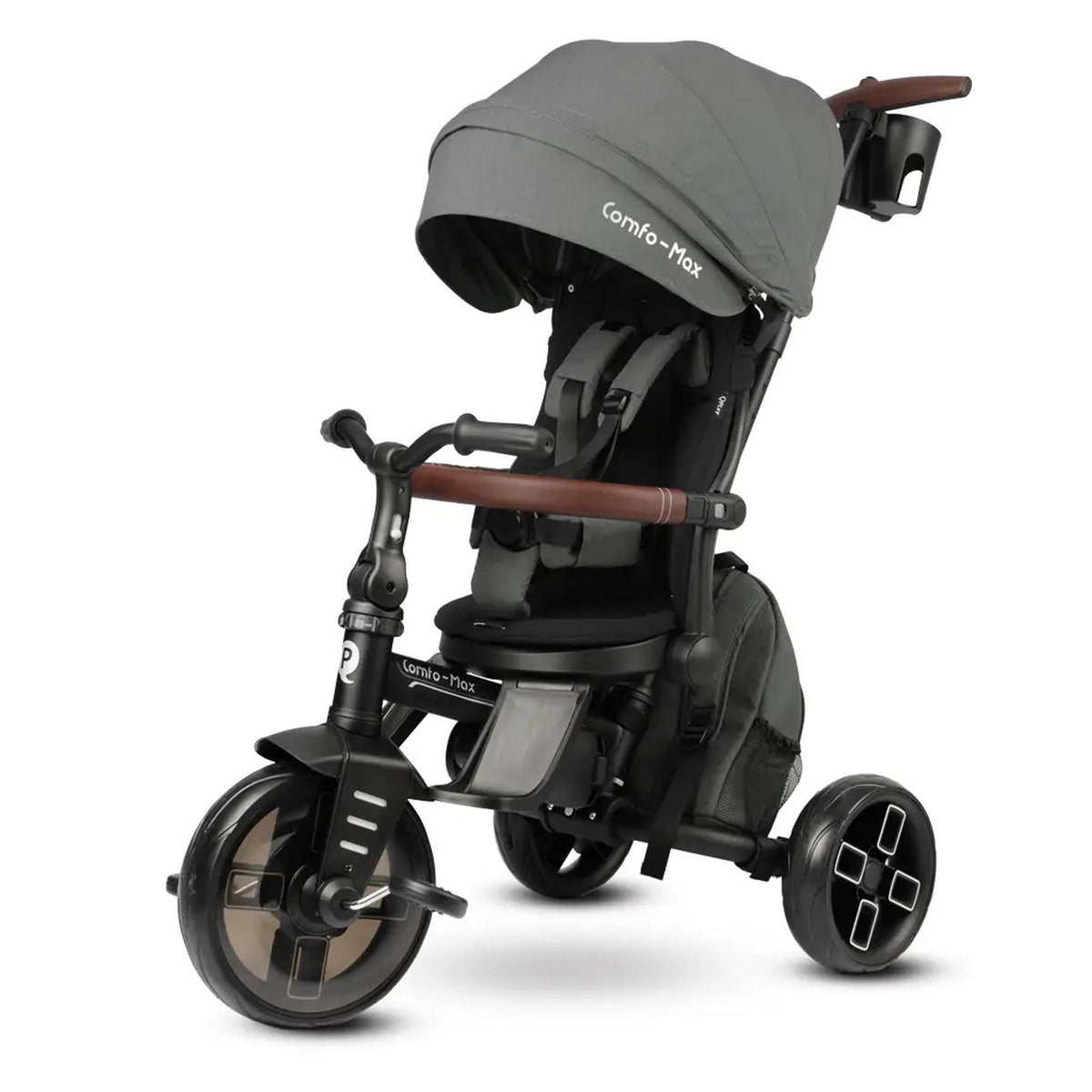 QPlay Comfo Max 7-in-1 Trike 10 Months to 6 Years Grey
