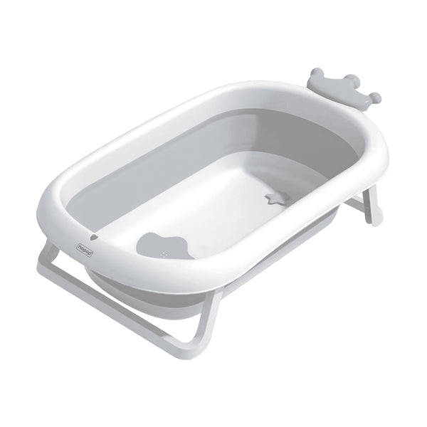 Hopop Deluxe Foldable Baby Bath Tub 80 x 50 x 12 cm Grey