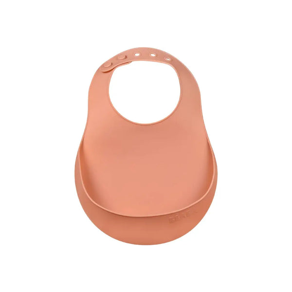 Beaba Silicone Bib - Terracotta