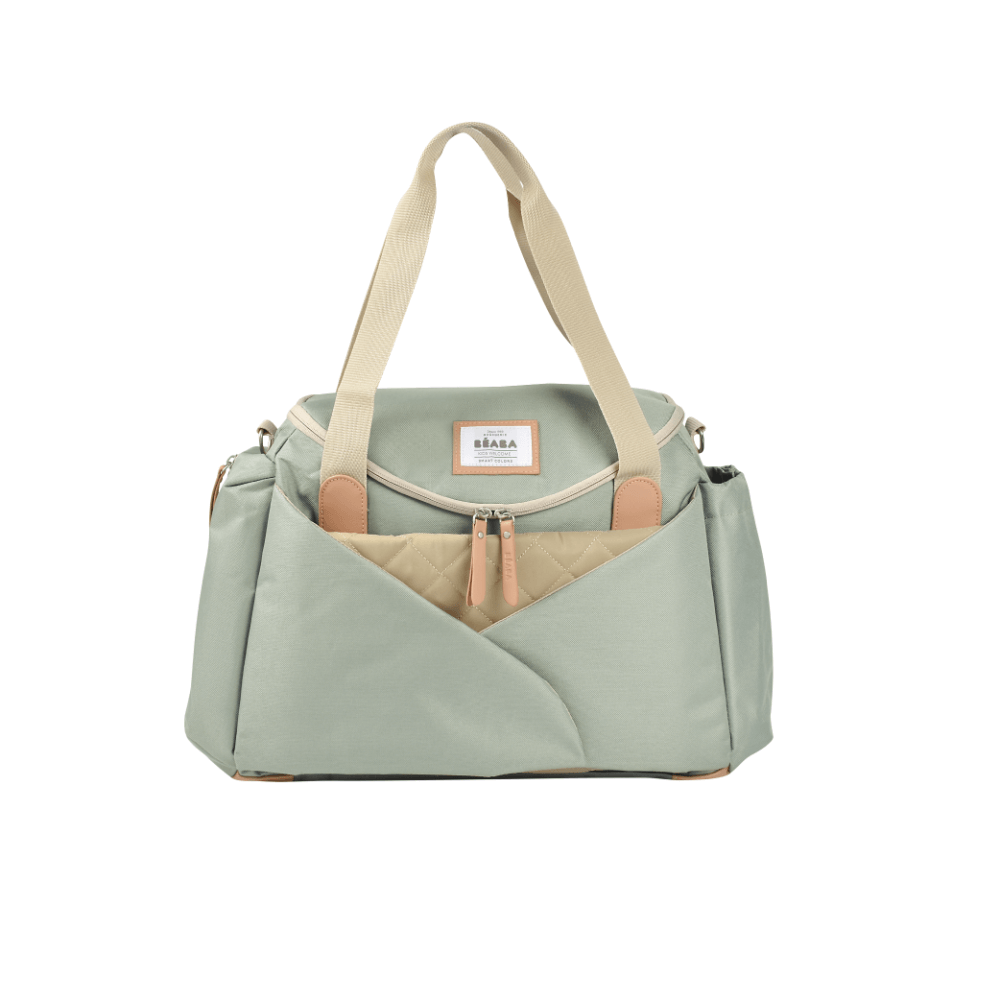 Béaba Sydney 21L Diaper Bag with Changing Mat – Sage Green