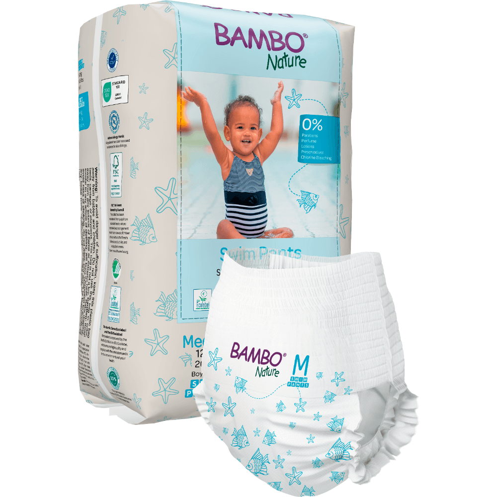 Bambo Nature Disposable Swim Pants Size M 12+ kg – 12 pcs