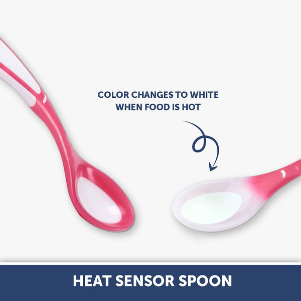 Hopop Heat Sensor Color Changing Spoons Pack Of 2 - Assorted Colour