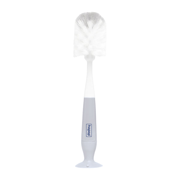 Hopop 2-in-1 Bottle & Nipple Cleaning Brush Set One Size Grey