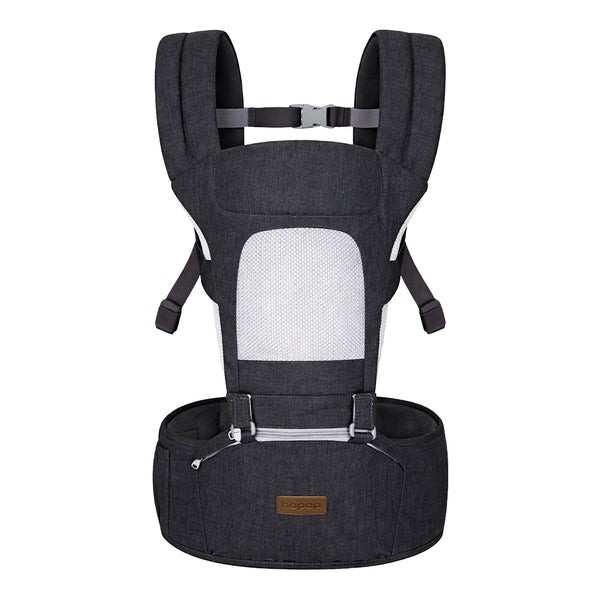 Hopop Elite 5-in-1 Hip Seat Baby Carrier 4-36 Months Black