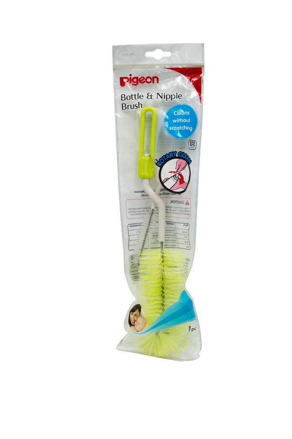 Pigeon Nylon Brush for Bottle and Nipple, Y-Green