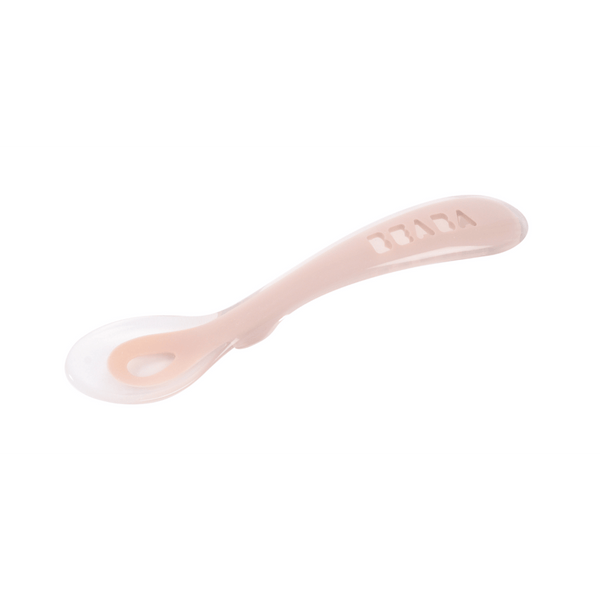 Beaba 2nd Stage Silicone Spoon - Cotton Candy