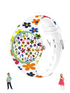 Spiky Round Casual Analog Kids Watch EVA38 3–14Y – Flower