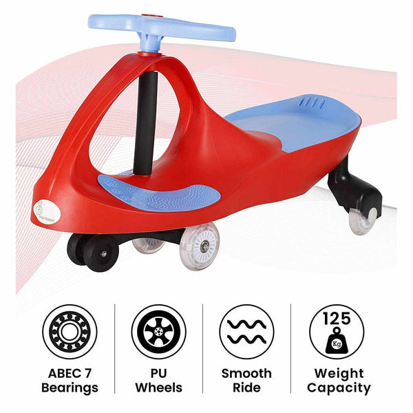 R For Rabbit Swing Car Iya Iya Red Blue